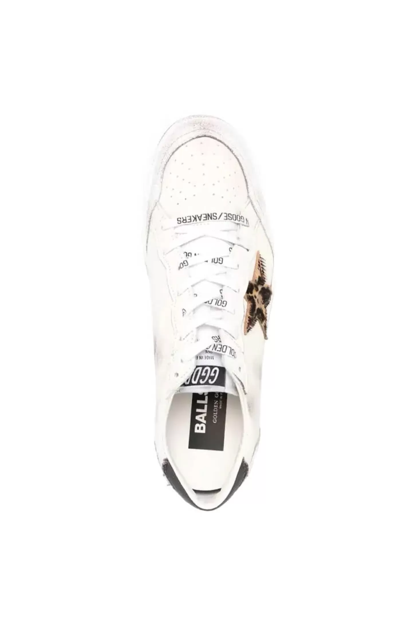 Sneakers<GOLDEN GOOSE BALL STAR SNEAKER White/Beige/Brown/BlackLeo/Black