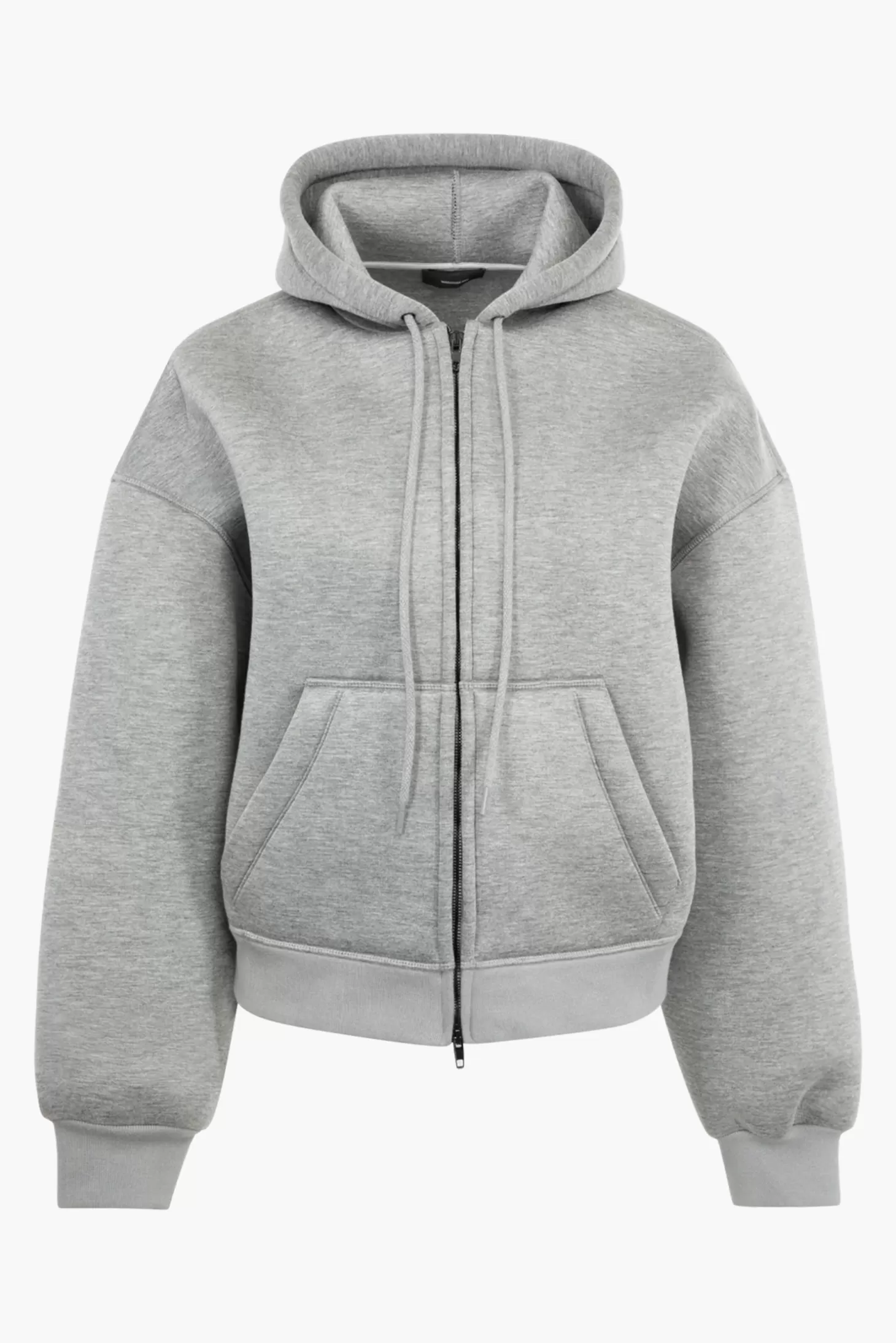 Jackets | Sweatshirts & Loungewear<WARDROBE.NYC BONDED ZIP HOODIE GreyMarl