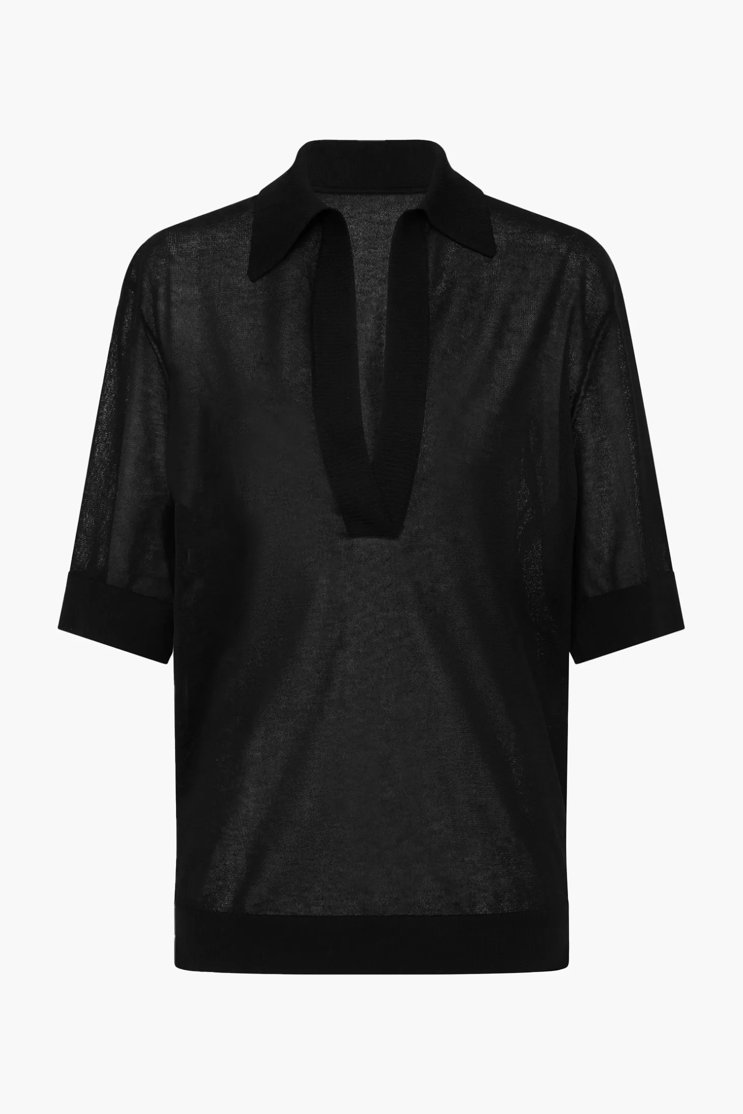 Tops<SIR COASTLINE OVERLAY SHIRT Black