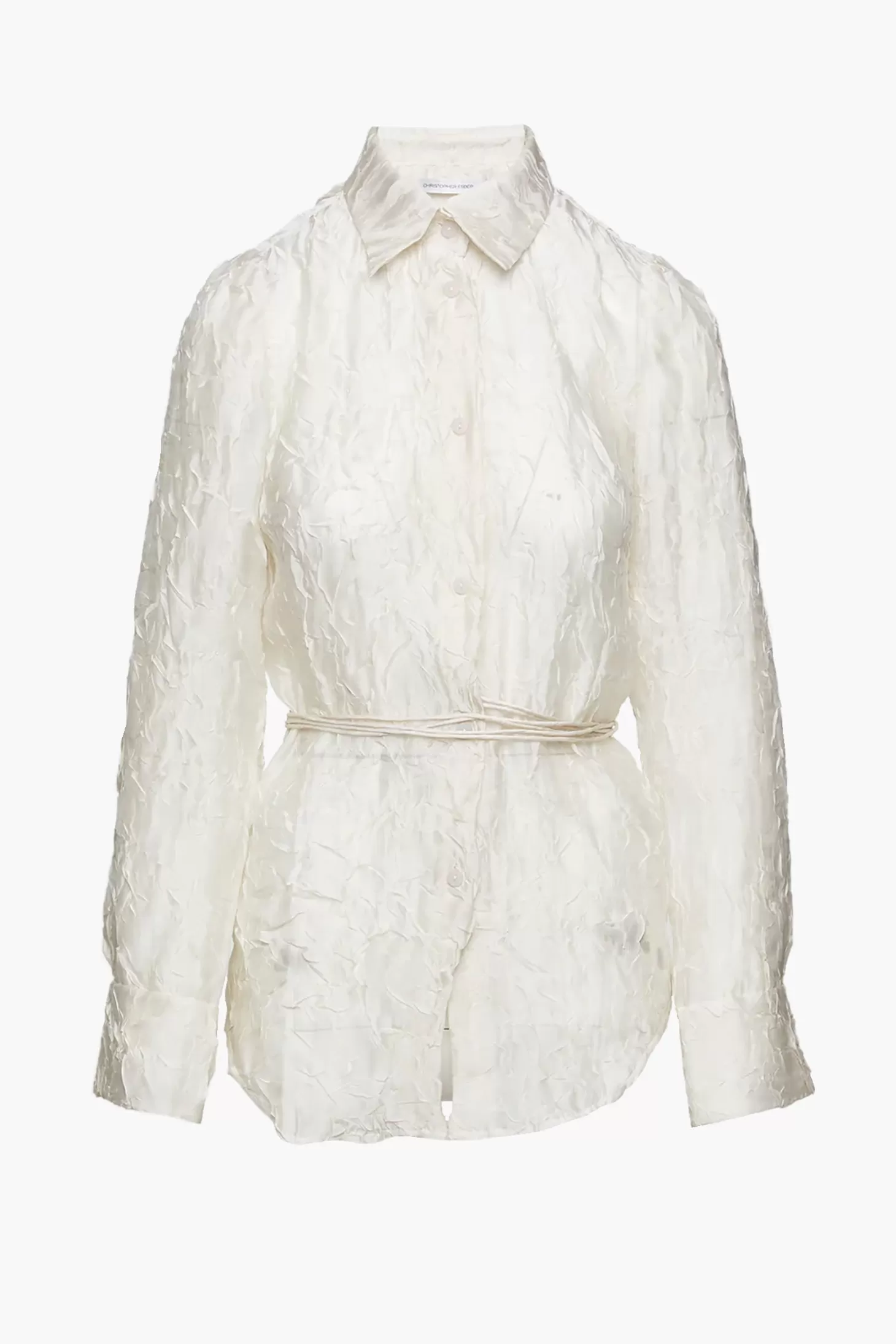 Tops<CHRISTOPHER ESBER CRINKLE CHASM SHIRT Cream