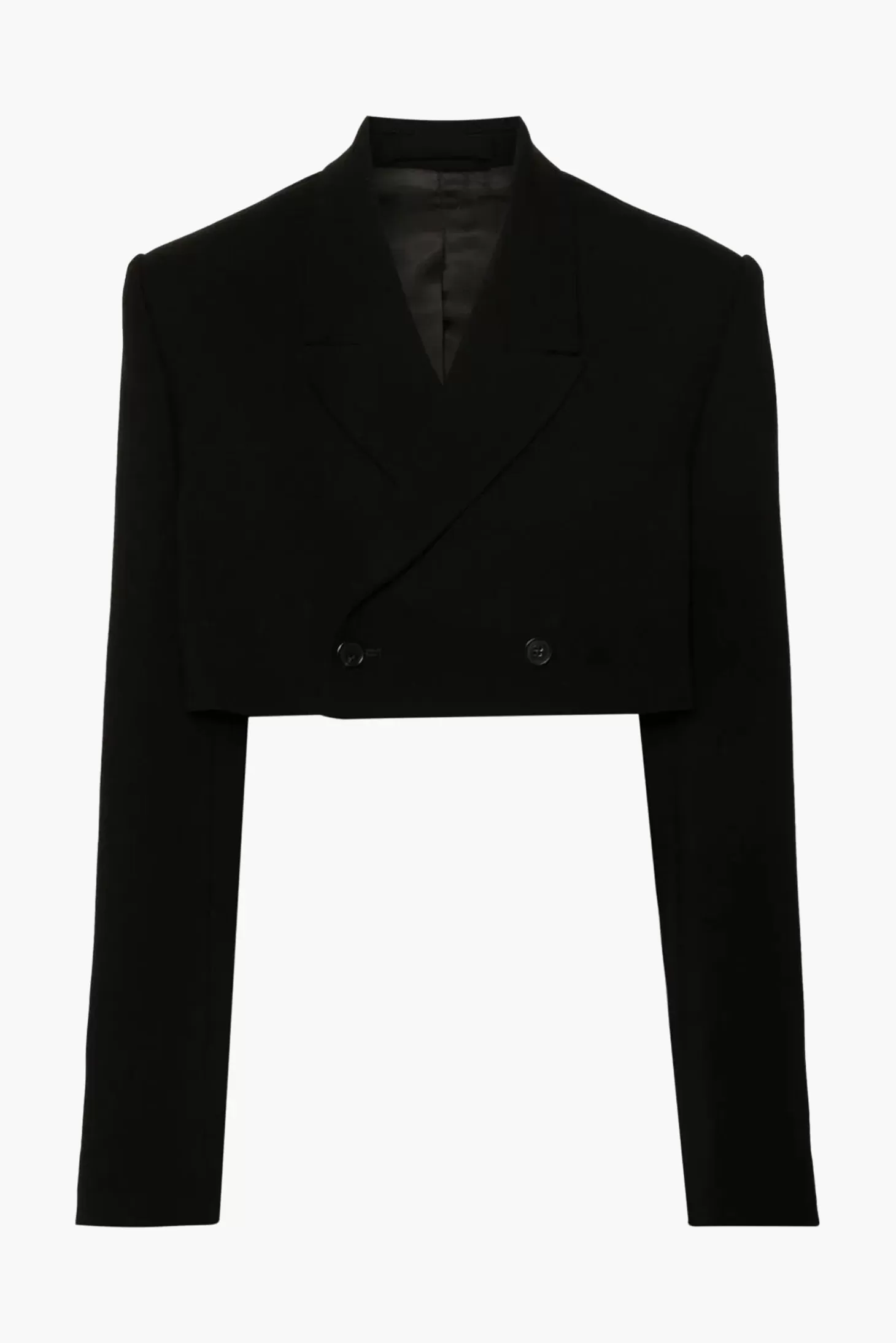 Jackets<WARDROBE.NYC CROP BLAZER Black