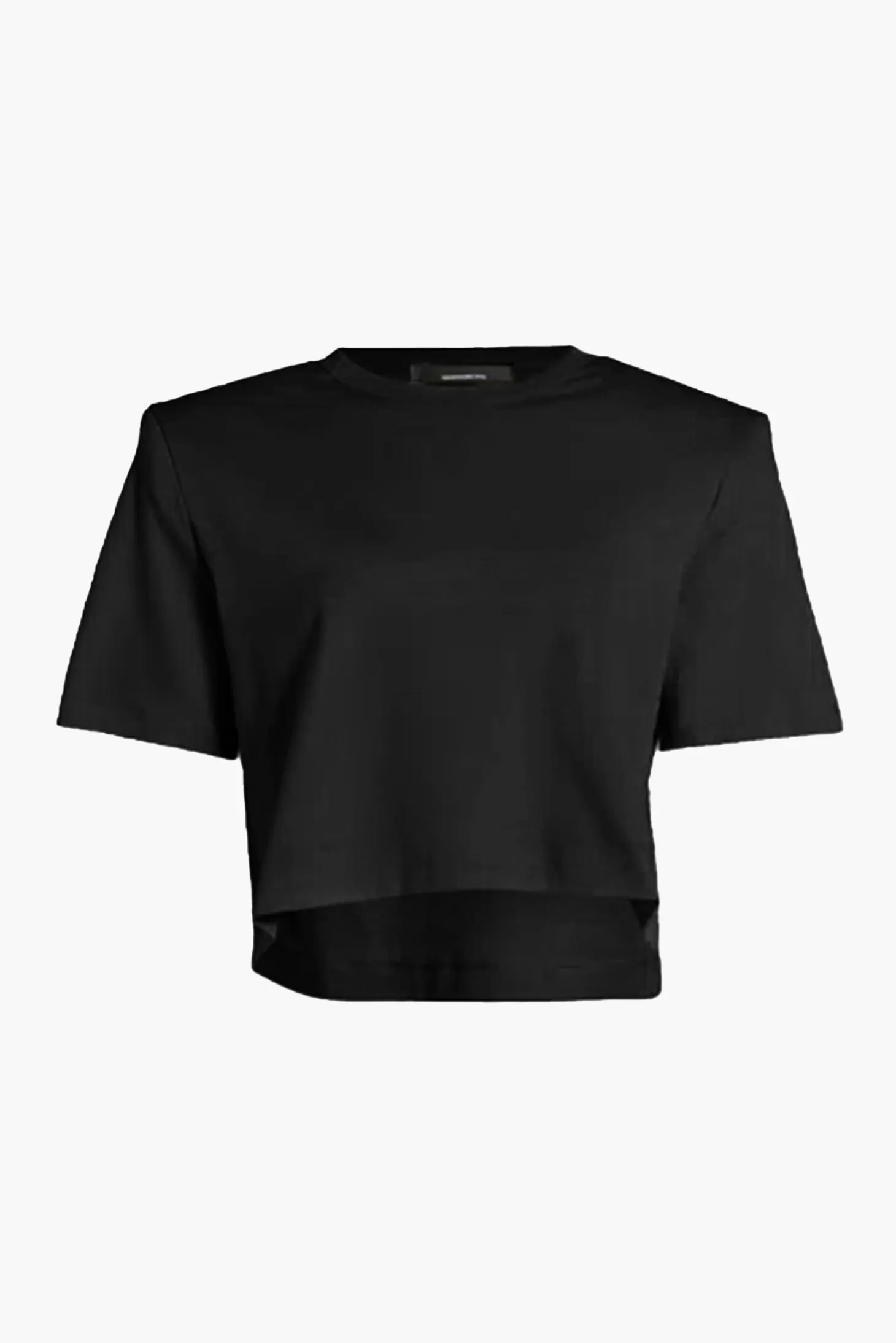 Tops<WARDROBE.NYC CROP SHOULDER PAD T-SHIRT