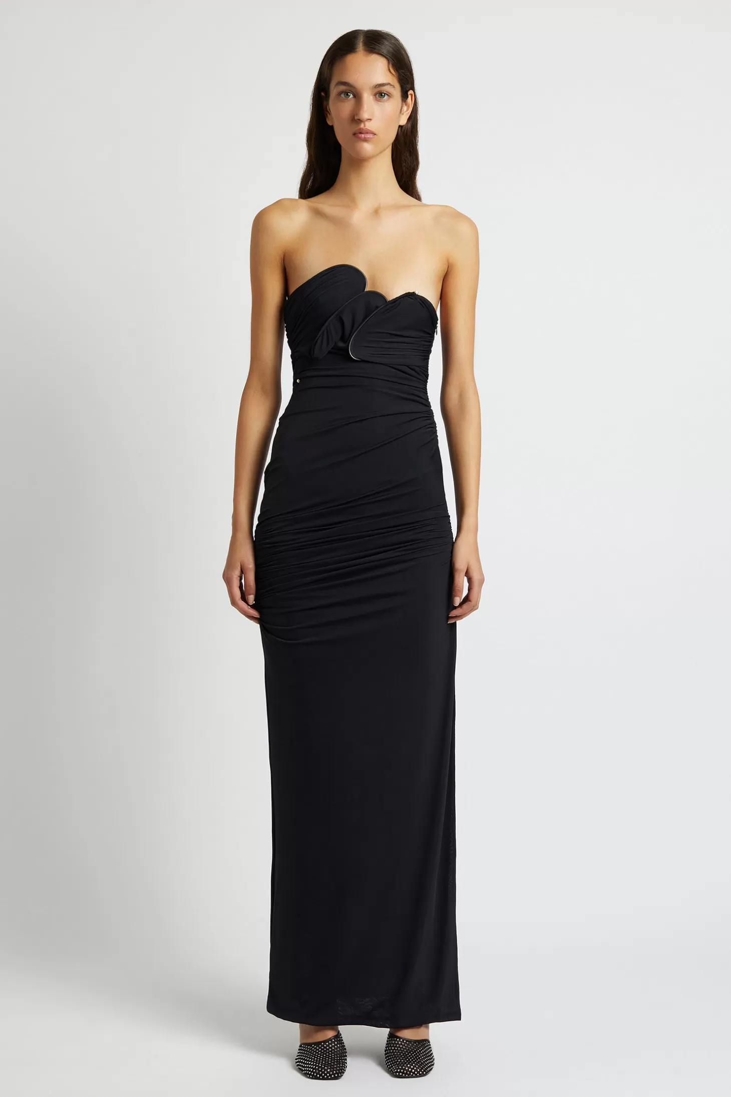 Dresses<CHRISTOPHER ESBER ENCOMPASSED LOOPED BODICE DRESS Black