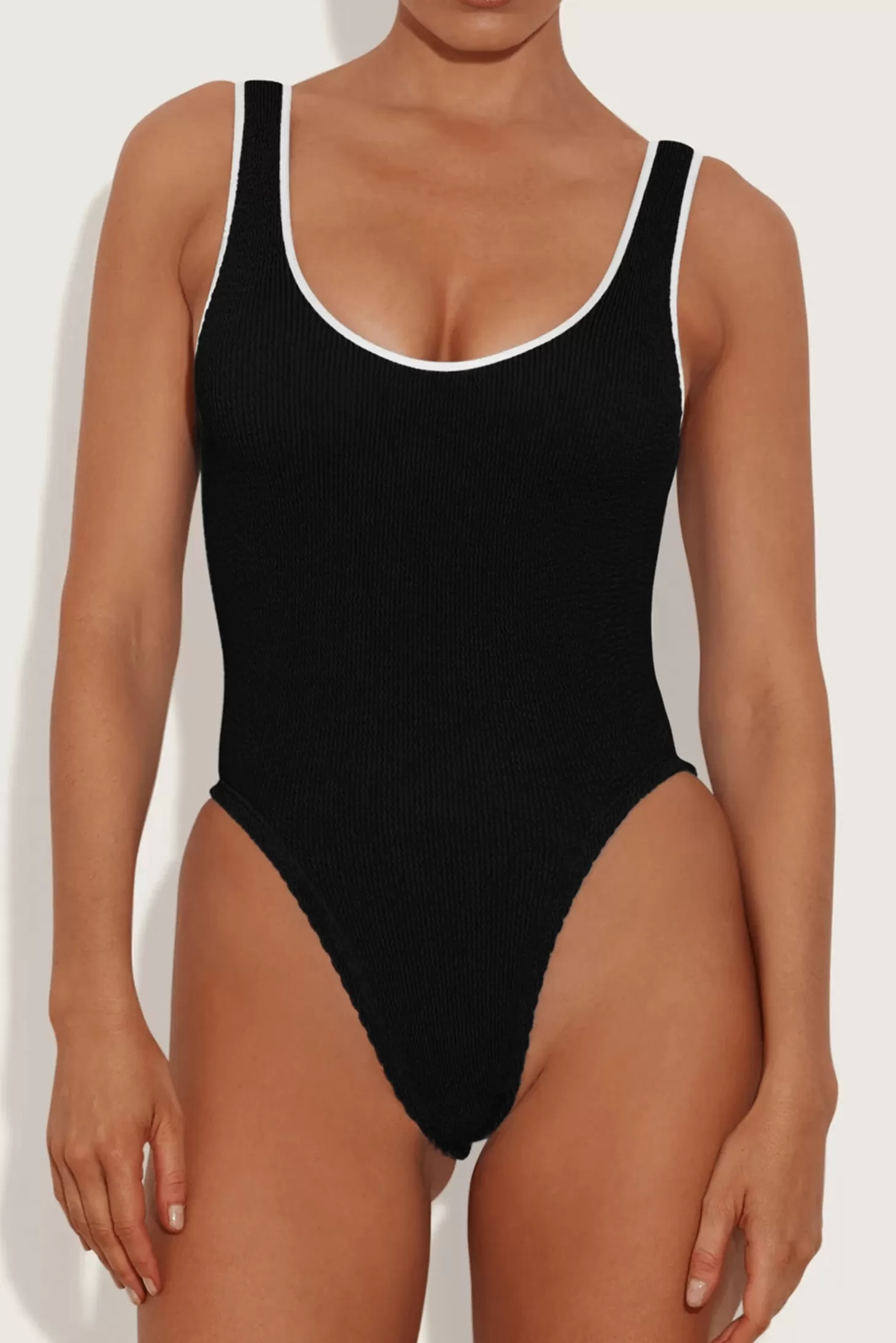 Swimwear<HUNZA G FAYE CONTRAST SWIM