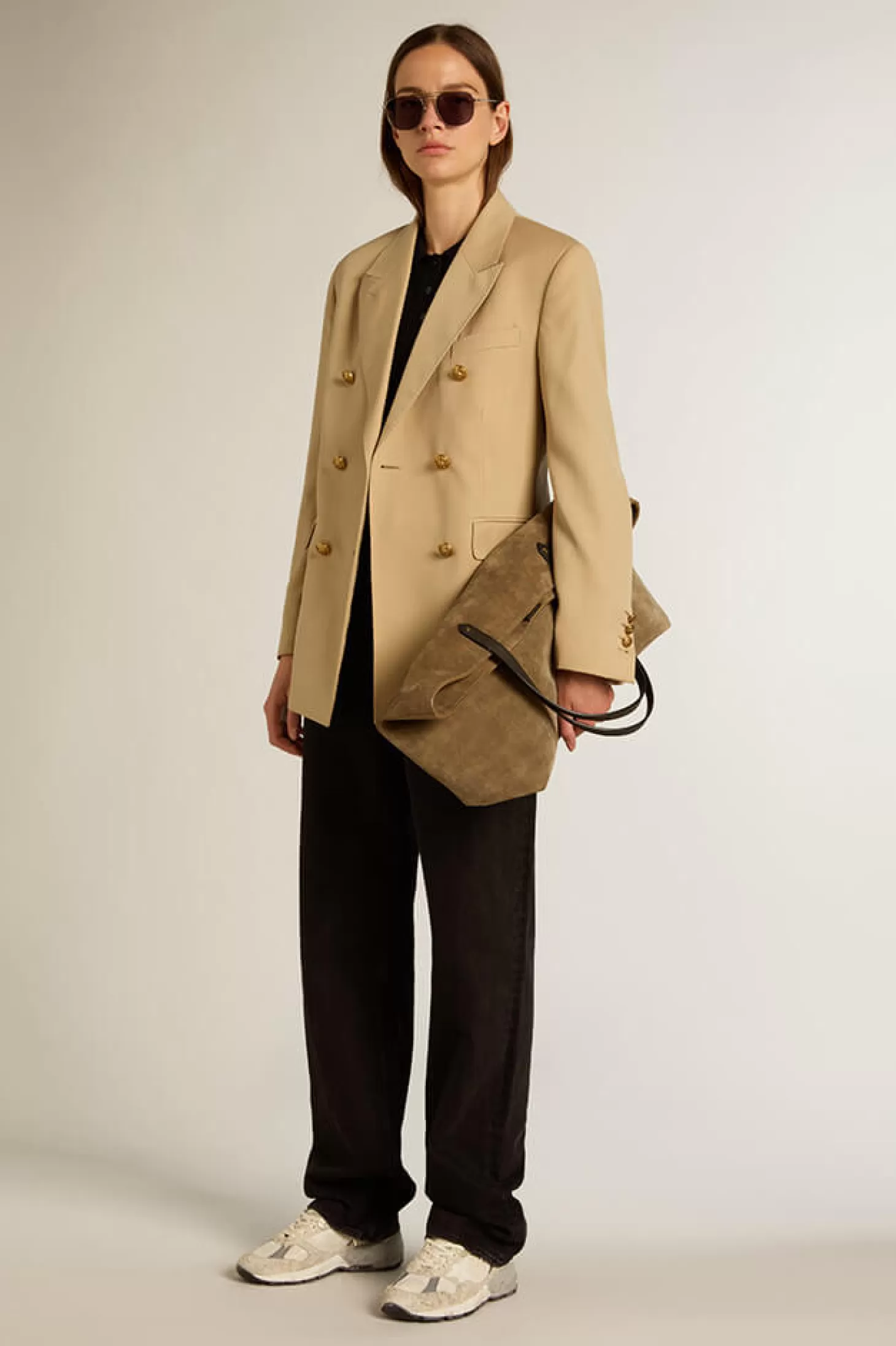 Jackets<GOLDEN GOOSE GOLDEN W'S DOUBLE BREASTED BLAZER Sand