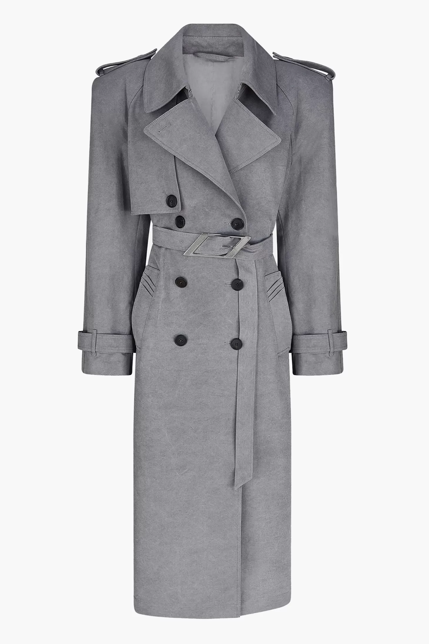 Coats<THE ATTICO TRENCH Grey