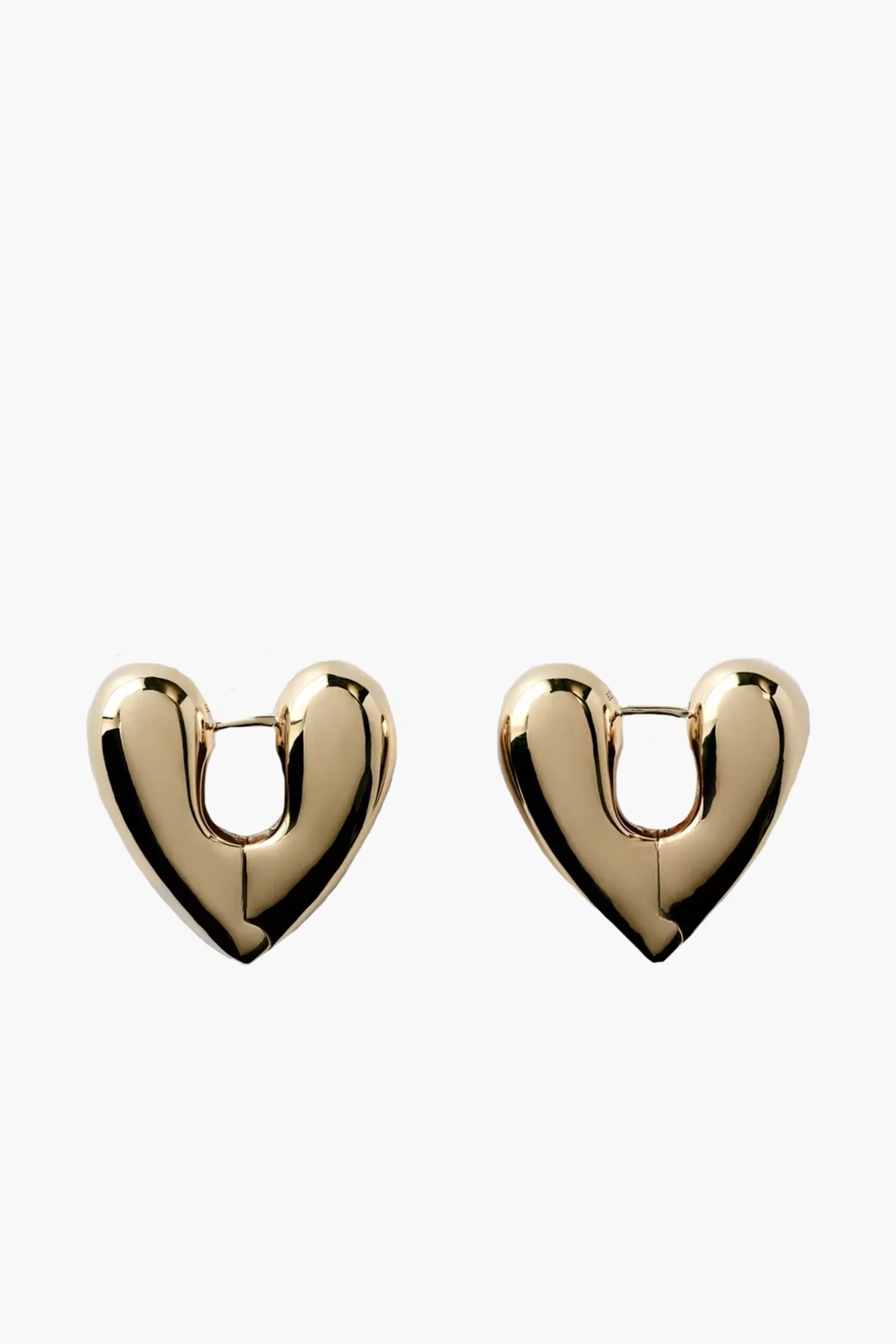 Jewellery<ANNIKA INEZ HEART HOOPS - LARGE Gold