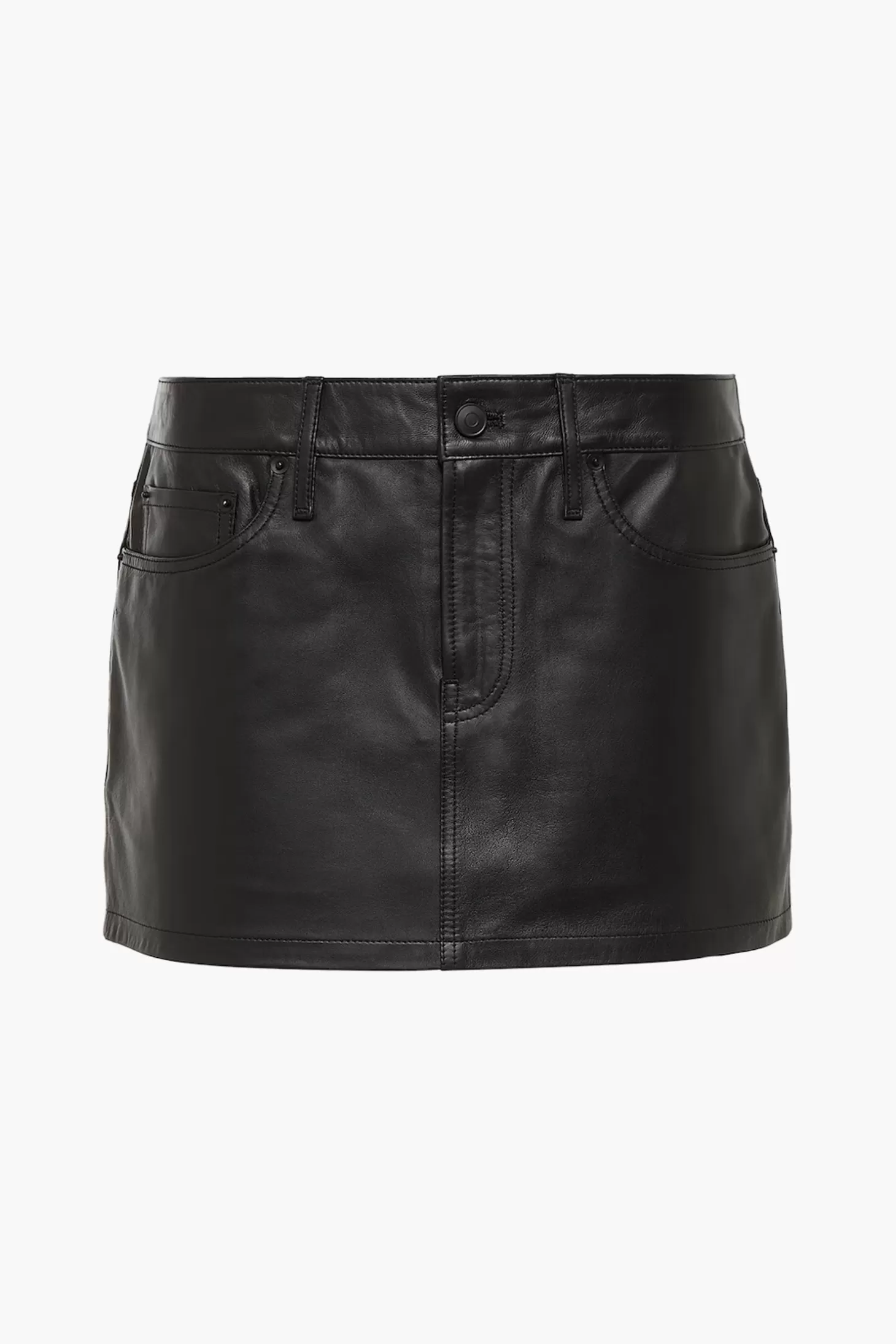 Skirts<WARDROBE.NYC LEATHER MICRO MINI SKIRT Black