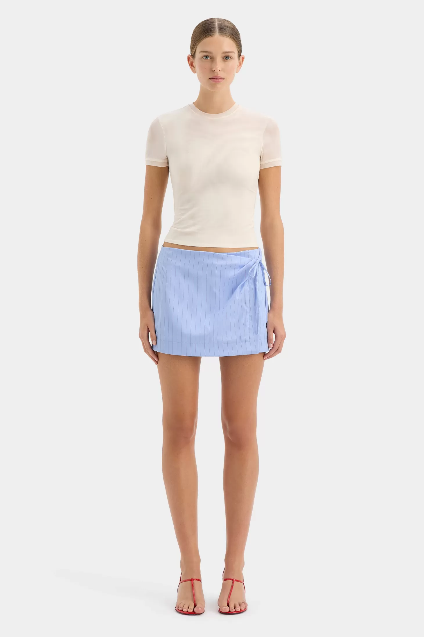 Skirts<SIR LORI MINI SKIRT SkyBlue