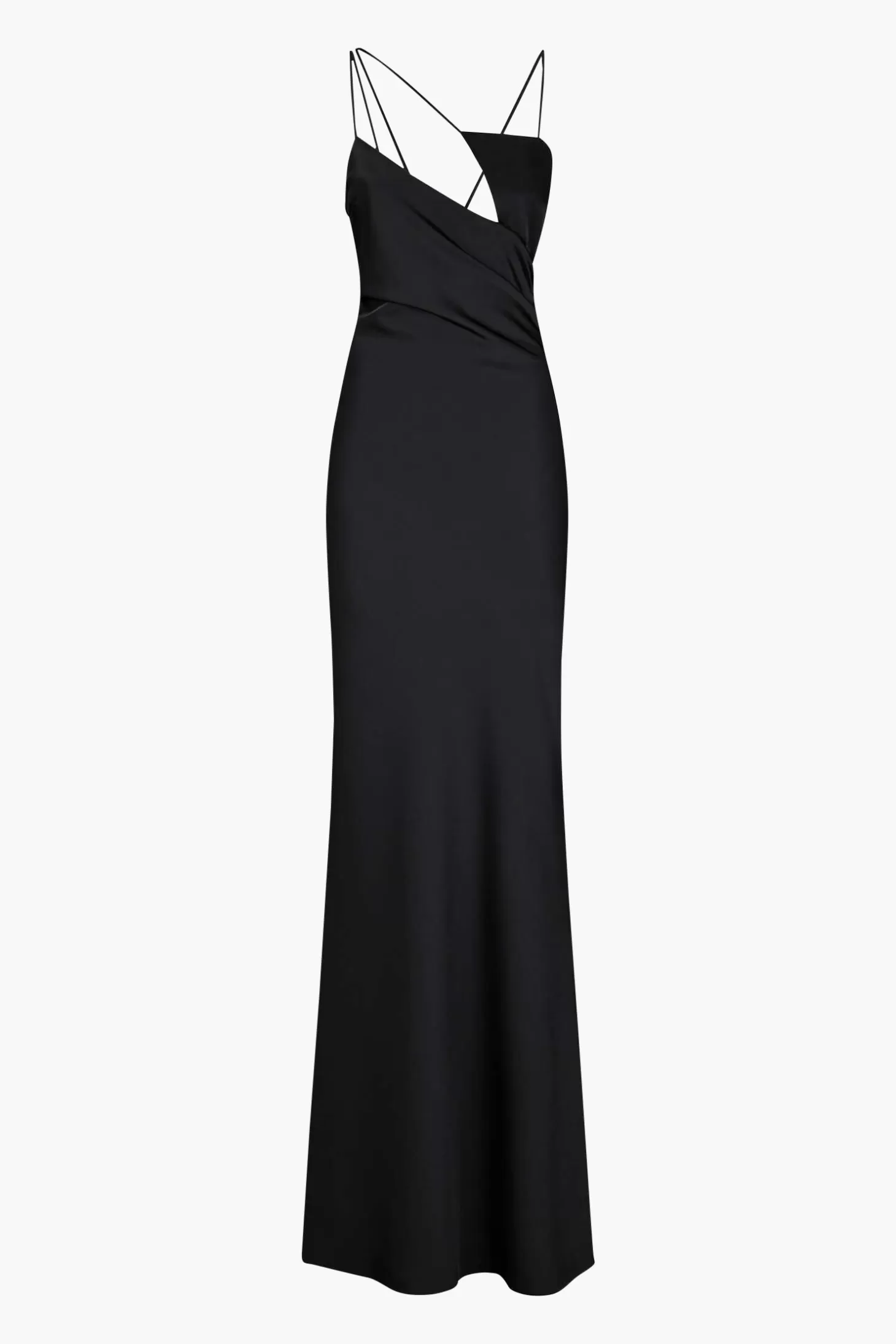 Dresses<THE ATTICO MELVA LONG DRESS Black