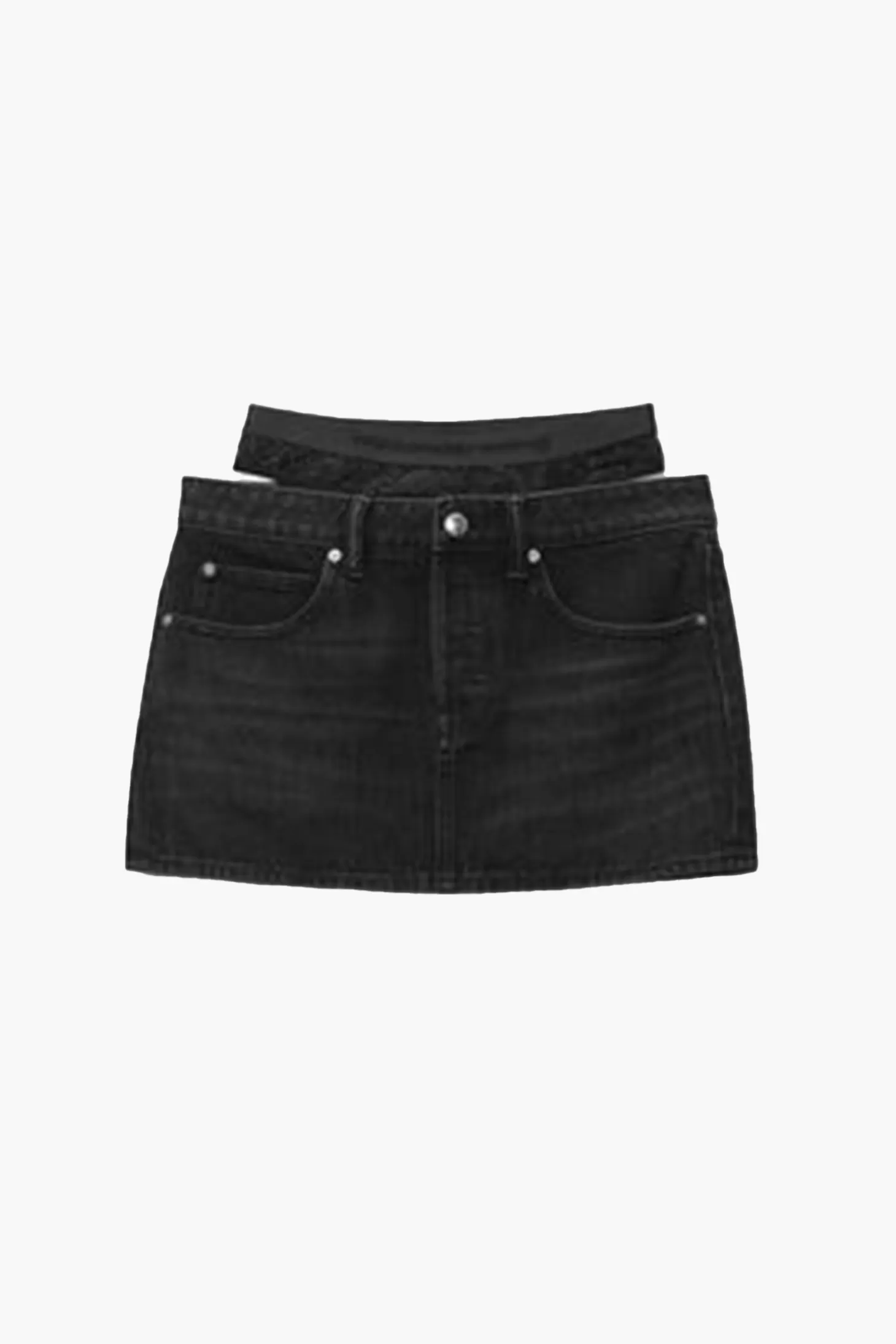 Denim | Skirts<ALEXANDER WANG MINI SKIRT PRESTYLE HOTFIX MESH UNDIE