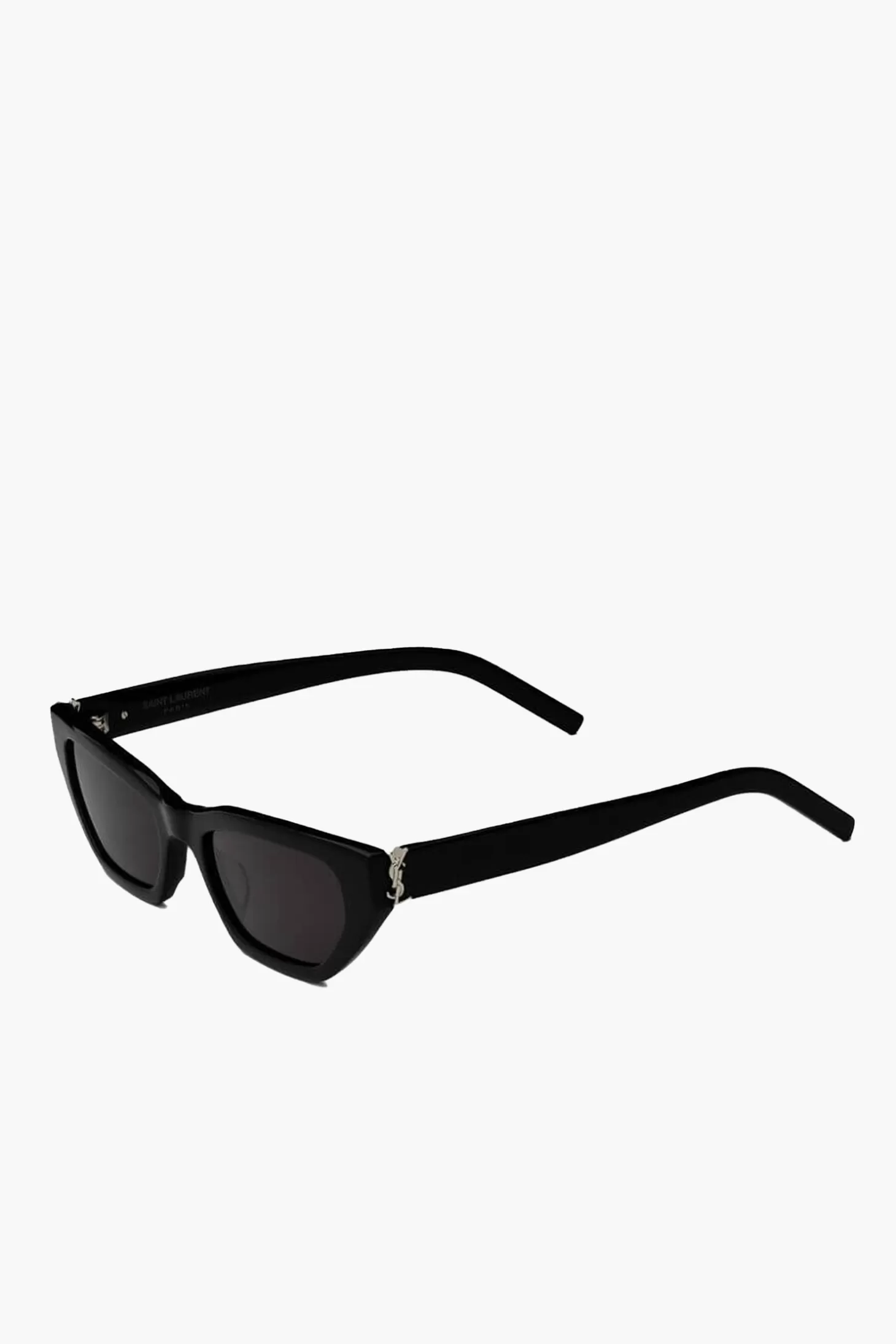 Sunglasses<SAINT LAURENT NARROW CAT-EYE SUNGLASSES Black