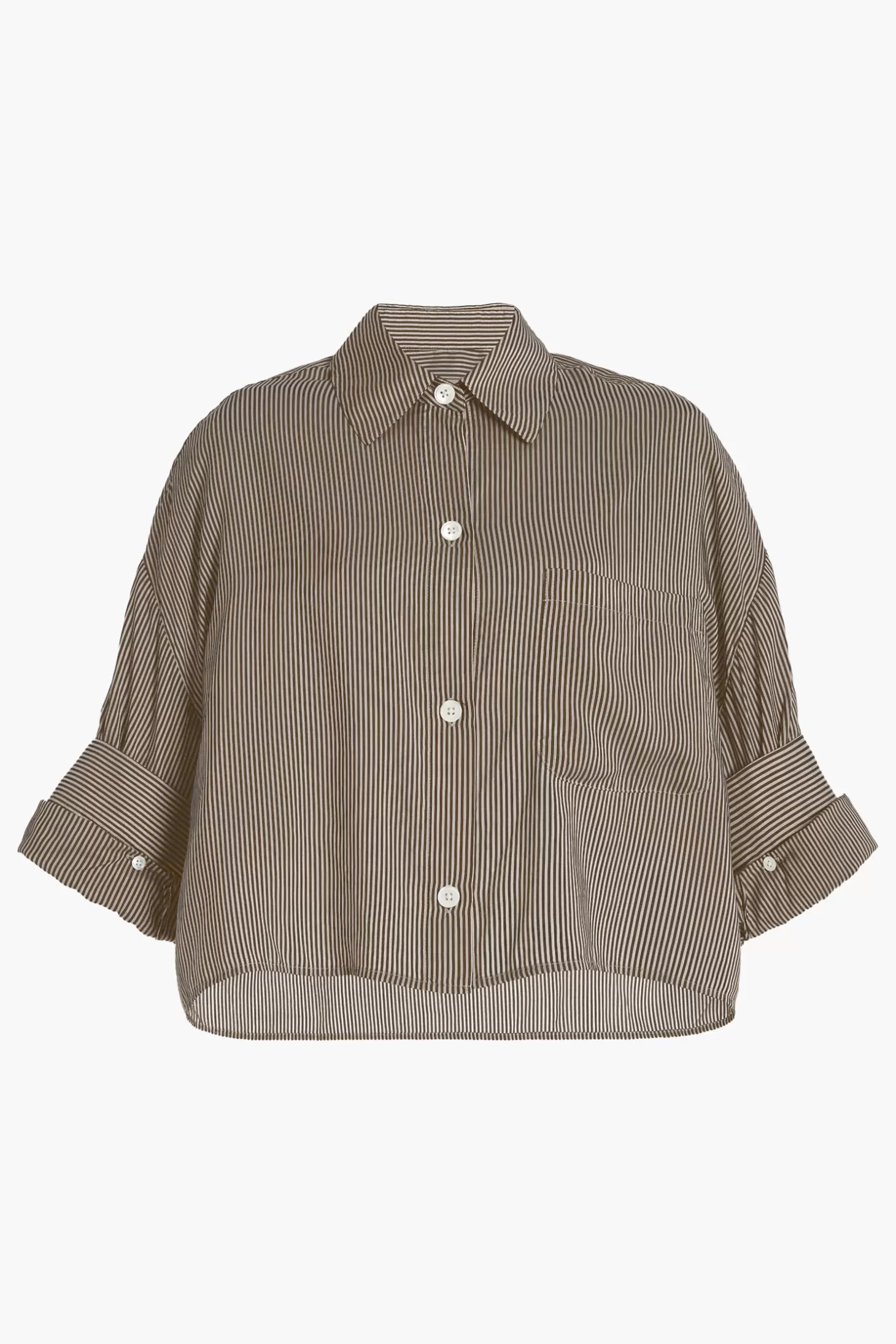 Tops<TWP NEXT EX SHIRT IN COTTON Khaki