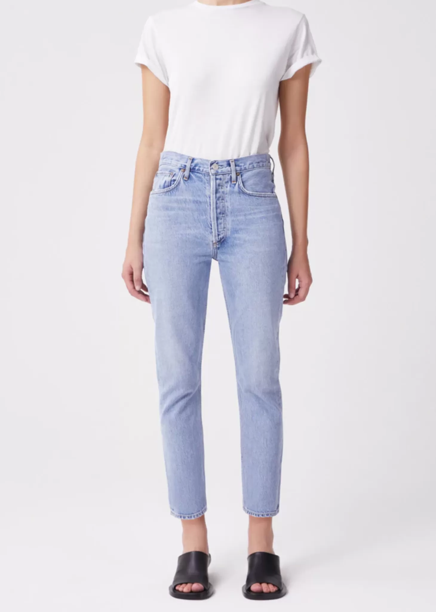 Denim<Agolde RILEY HIGH RISE STRAIGHT CROP