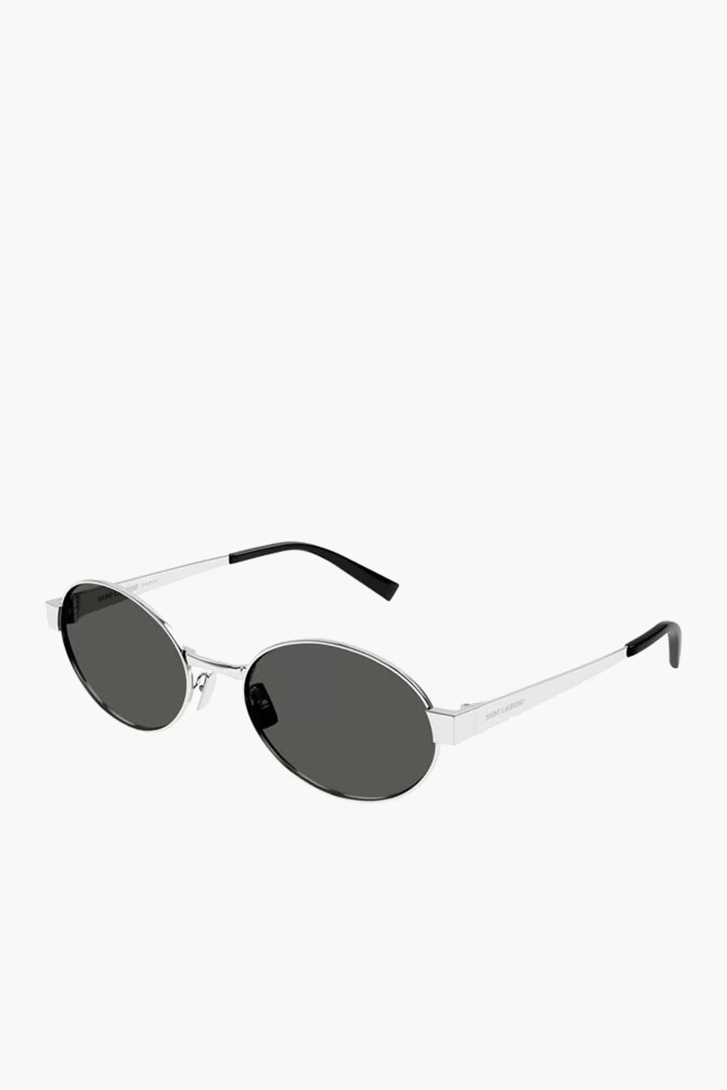 Sunglasses<SAINT LAURENT ROUND METAL FRAME SUNGLASSES Silver