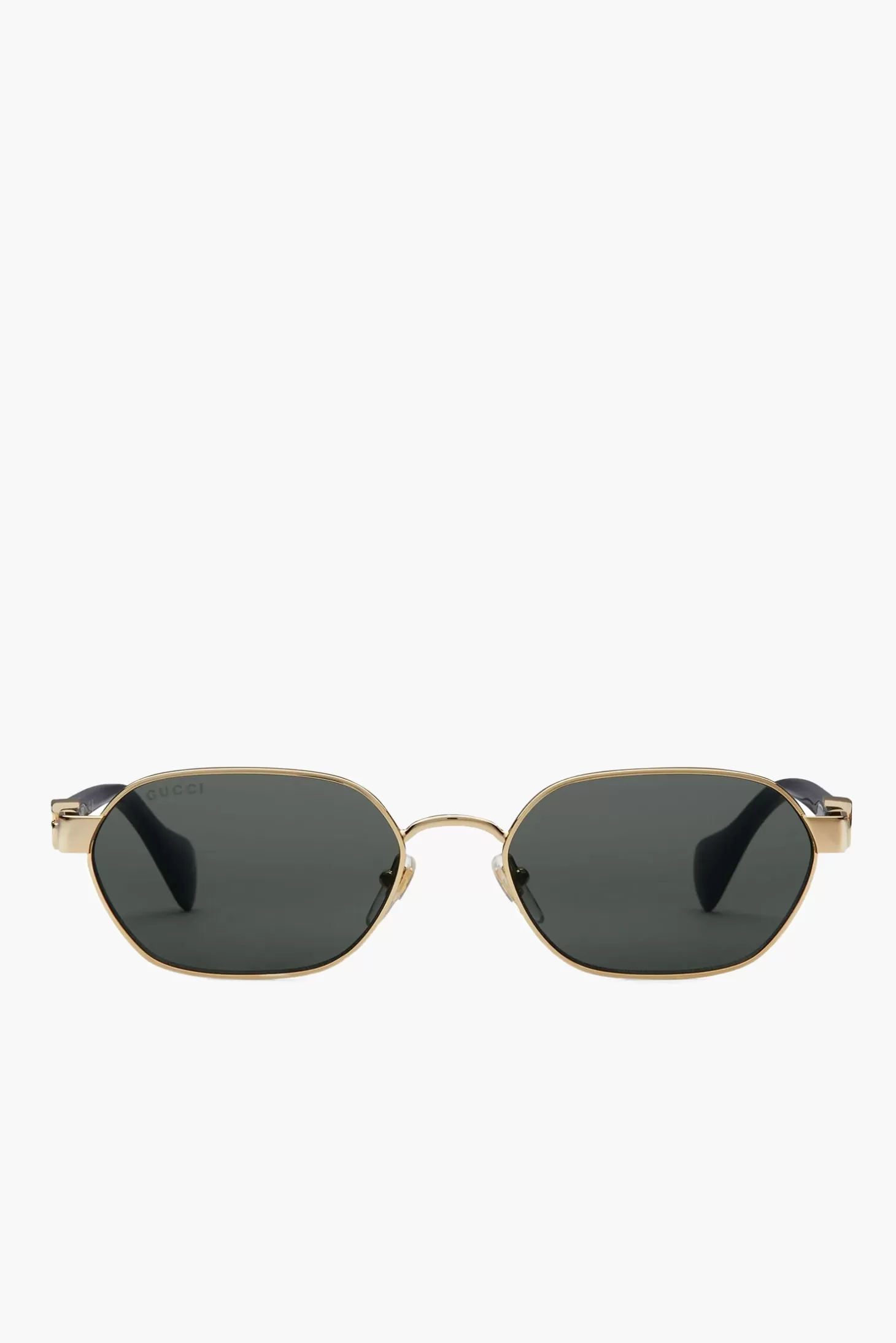 Sunglasses<GUCCI ROUND-FRAME SUNGLASSES Gold