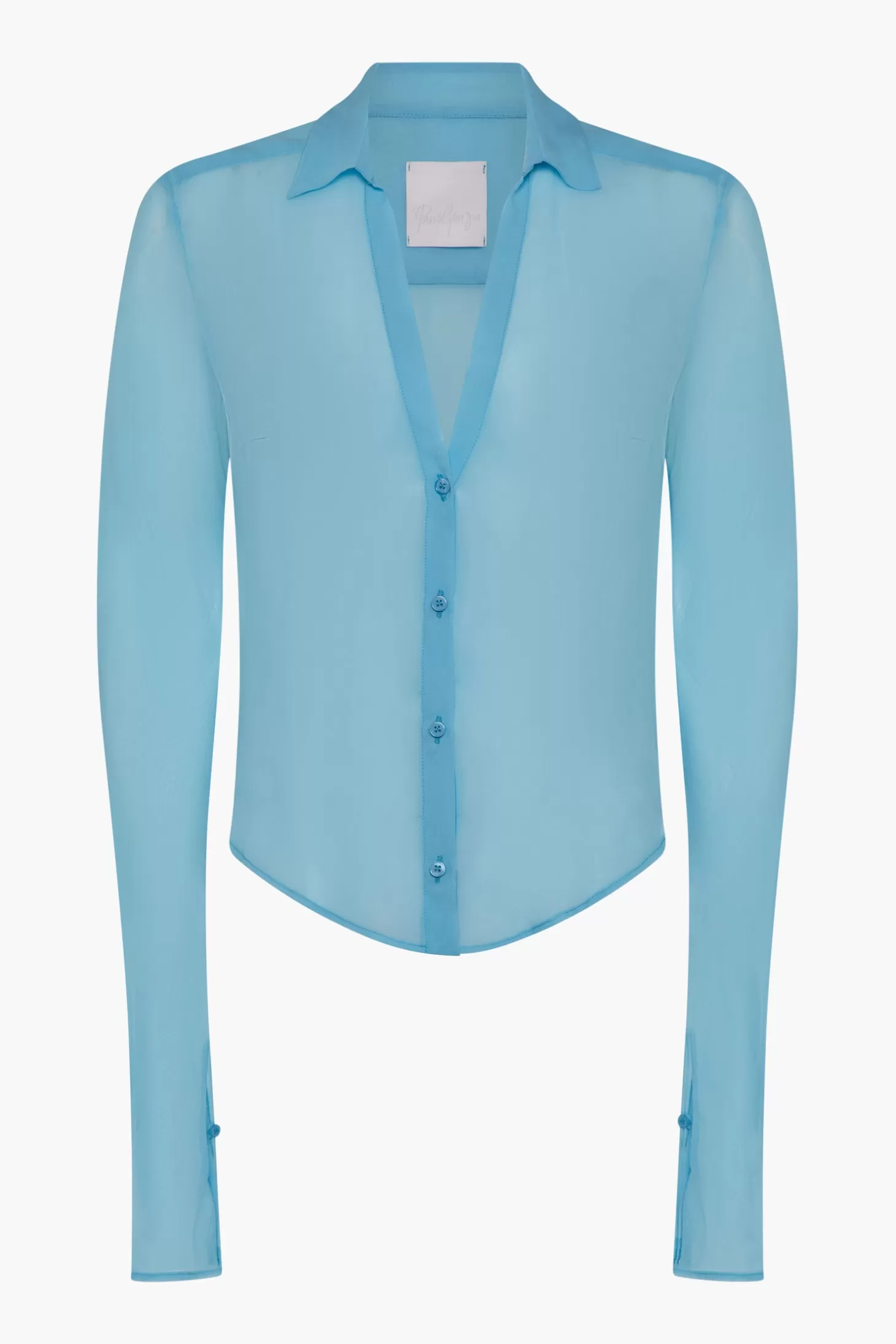 Tops<Paris Georgia SHEER SILK SHIRT