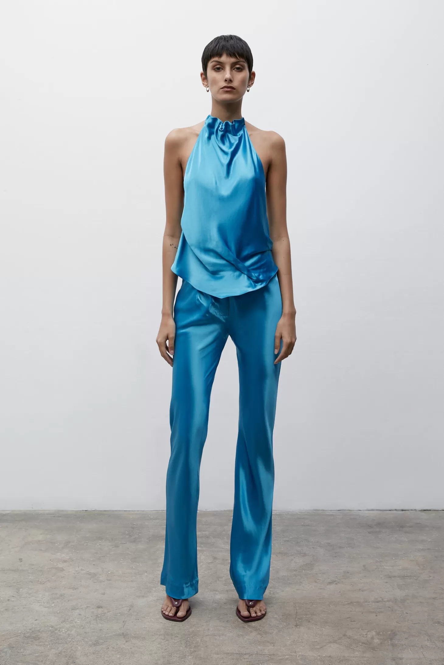 Pants | Matching Sets<Paris Georgia SLEEK BELTED PANT BoldBlue