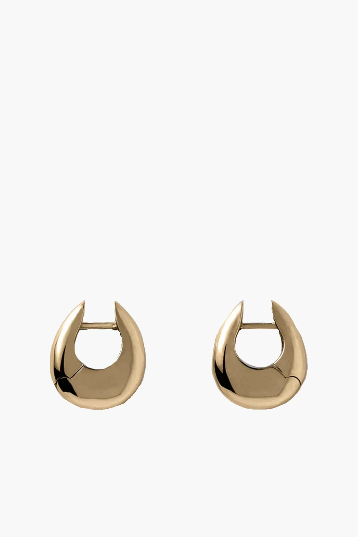 Jewellery<ANNIKA INEZ SLOPING HINGE HOOP - SMALL Gold