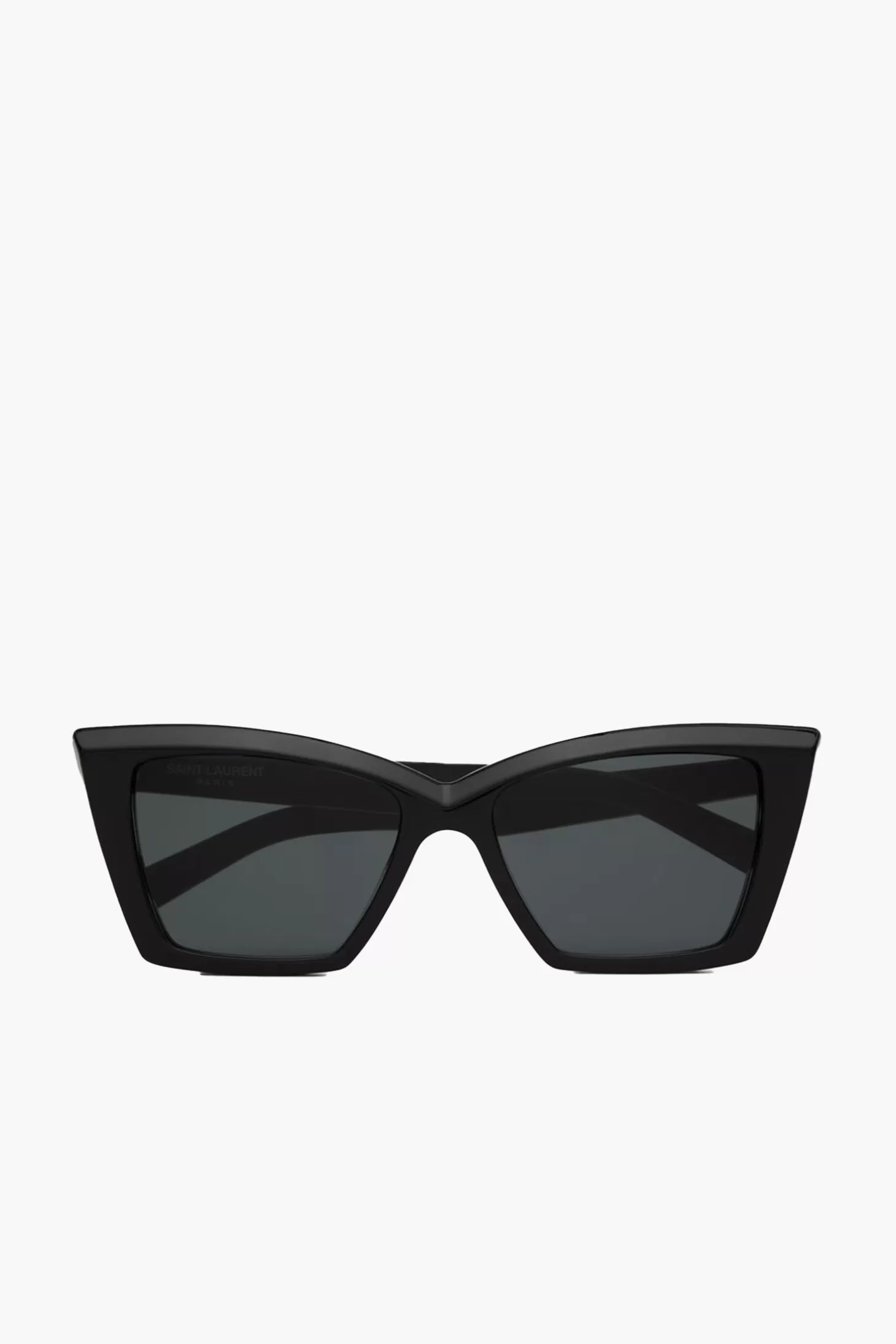 Sunglasses<SAINT LAURENT SQUARED CAT-EYE SUNGLASSES Black