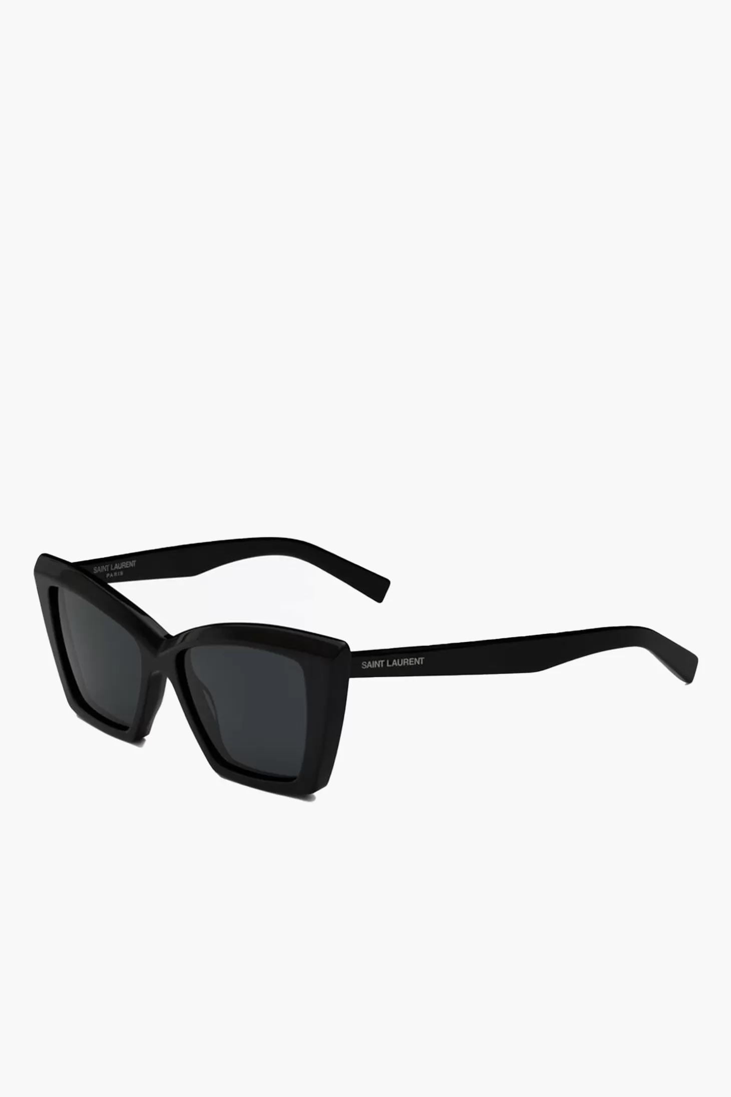 Sunglasses<SAINT LAURENT SQUARED CAT-EYE SUNGLASSES Black