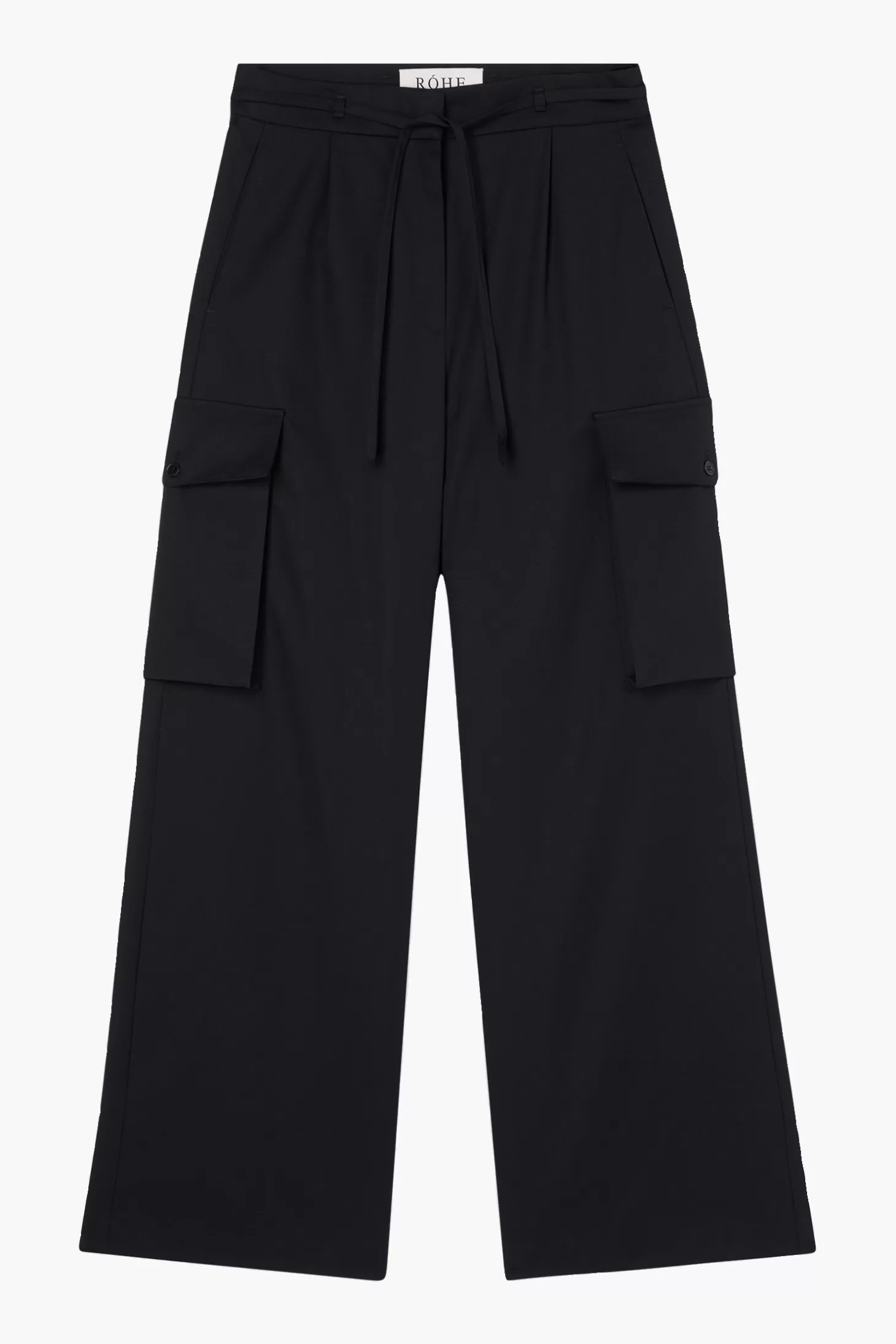 Pants<RÓHE TAILORED CARGO TROUSERS Black