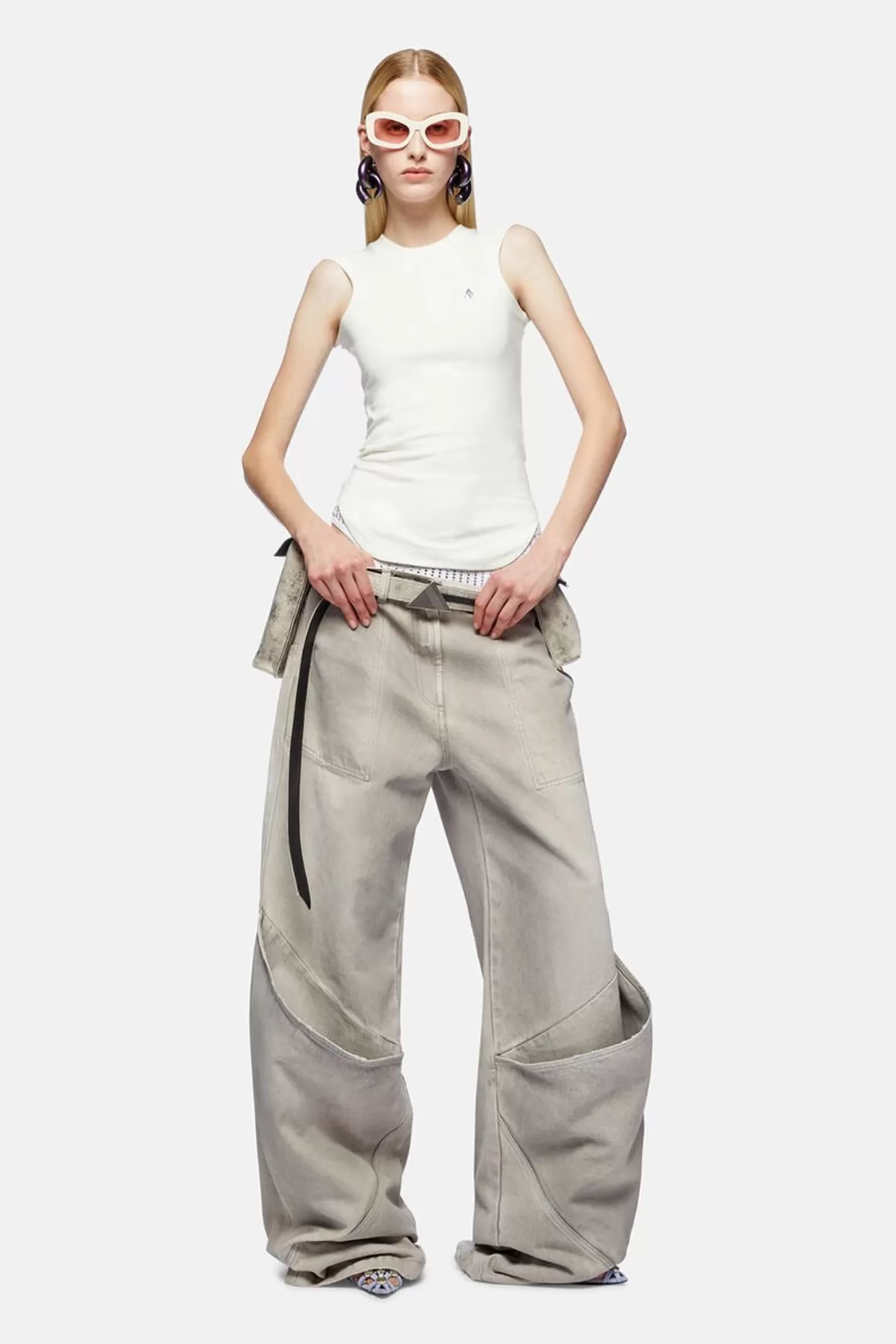 Denim | Pants<THE ATTICO VINTAGE GREY LONG PANTS VintageGrey