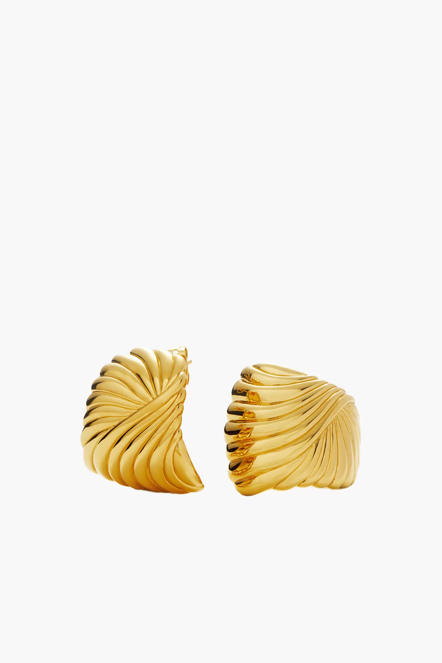 Jewellery<MISSOMA WAVY RIDGE RIPPLE OVERSIZED STUD EARRINGS