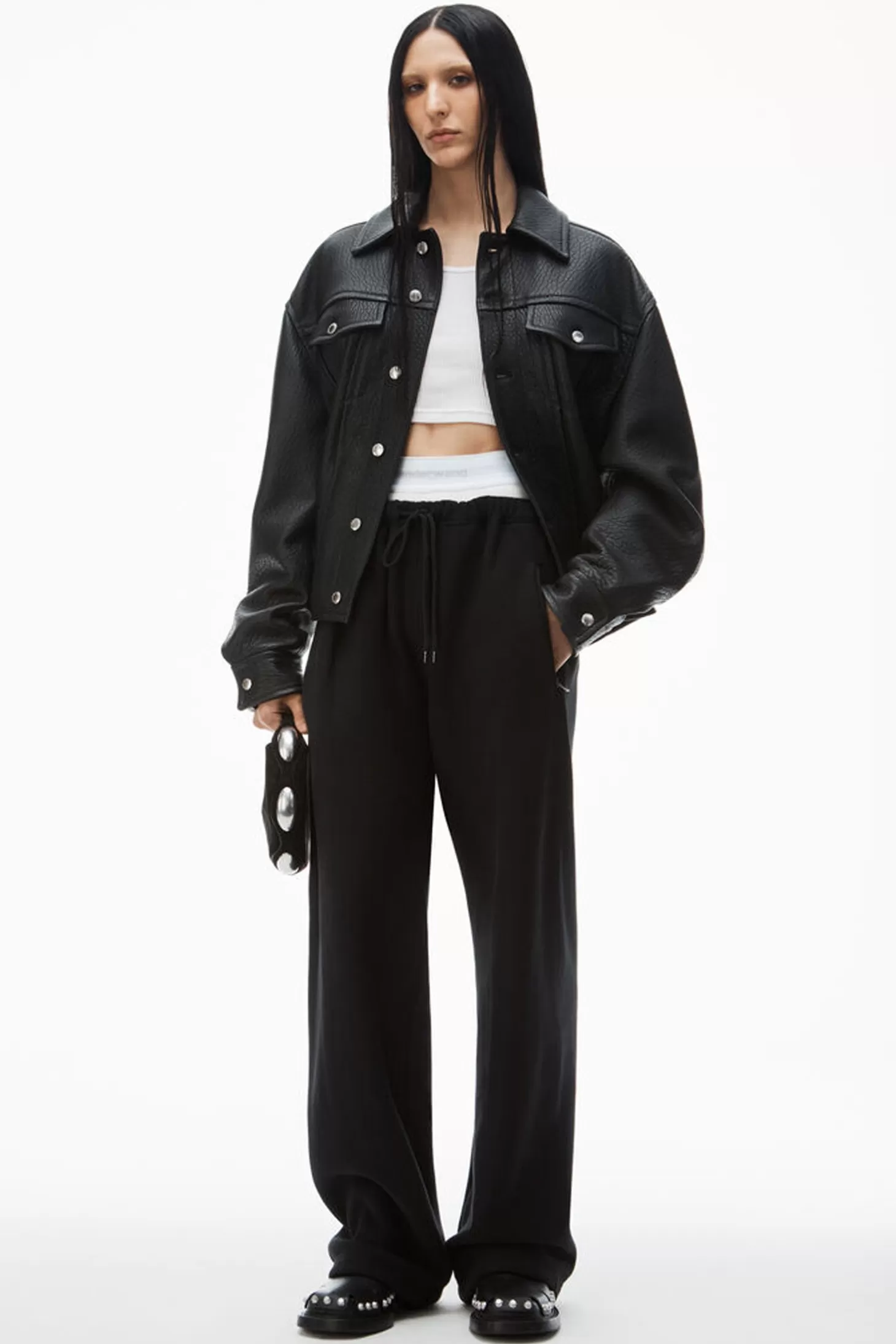 Pants | Sweatshirts & Loungewear<ALEXANDERWANG.T WIDE LEG SWEATPANT